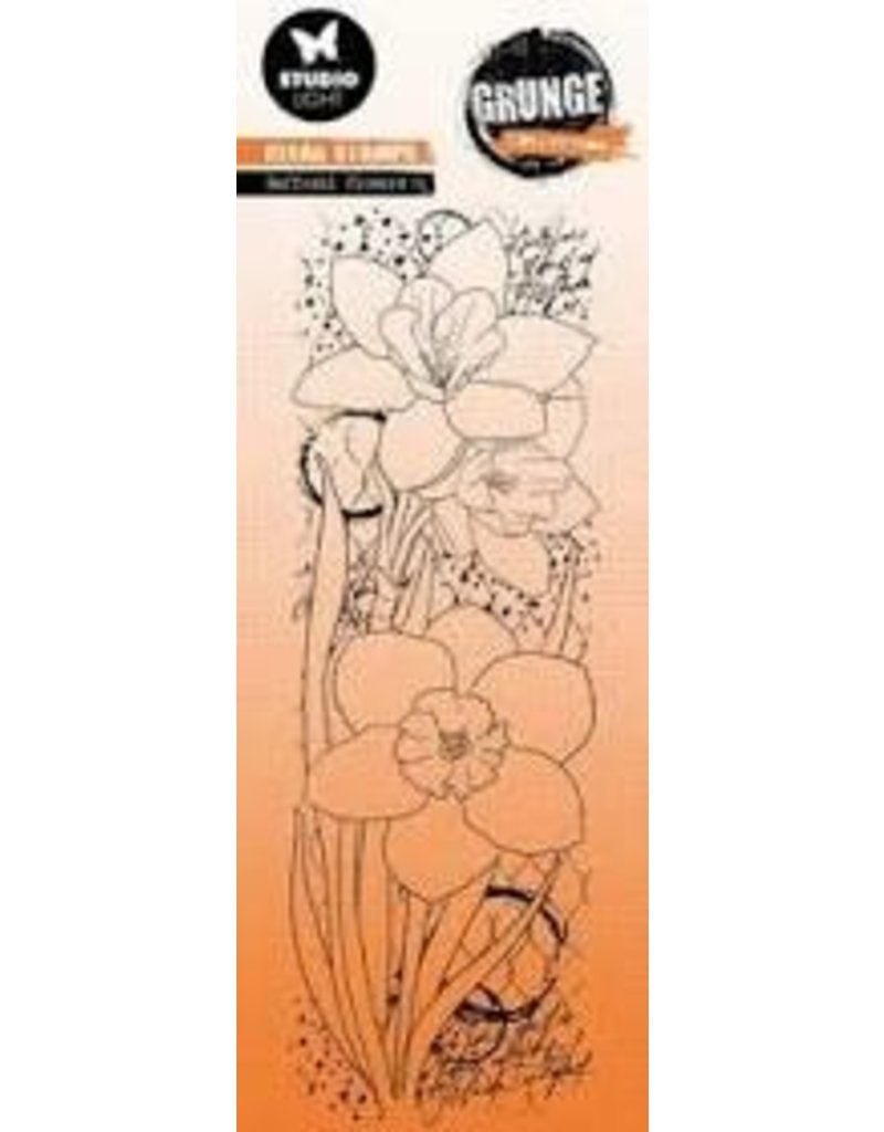 Studio Light SL Clear Stamp Daffodil flowers Grunge collection nr.396