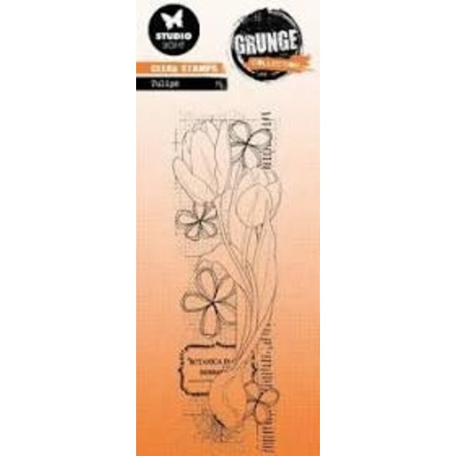 Studio Light SL Clear Stamp Tulips Grunge collection nr.394