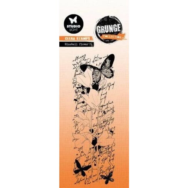 Studio Light SL Clear Stamp Blue bell flower Grunge collection nr.391