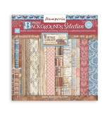 Stamperia Scrapbooking Pad 10 sheets cm 30,5x30,5 (12"x12") Maxi Background selection -  Vintage Library