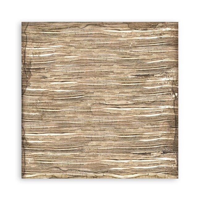 Stamperia Pack 4 sheets fabric cm 30x30 - Vintage Library