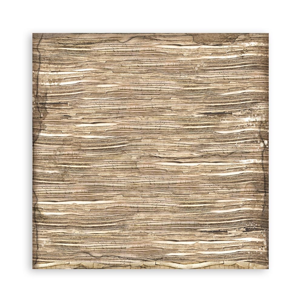 Stamperia Pack 4 sheets fabric cm 30x30 - Vintage Library