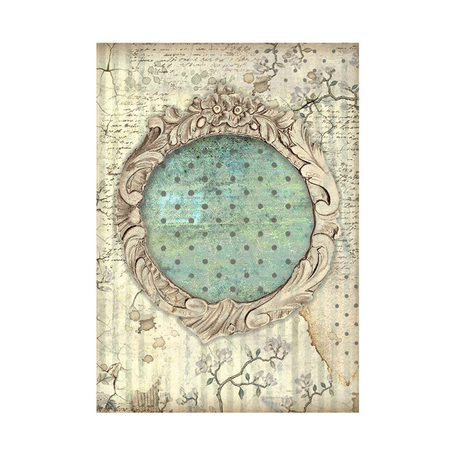 Stamperia Selection 8 Rice paper A6 backgrounds - Alice Forever