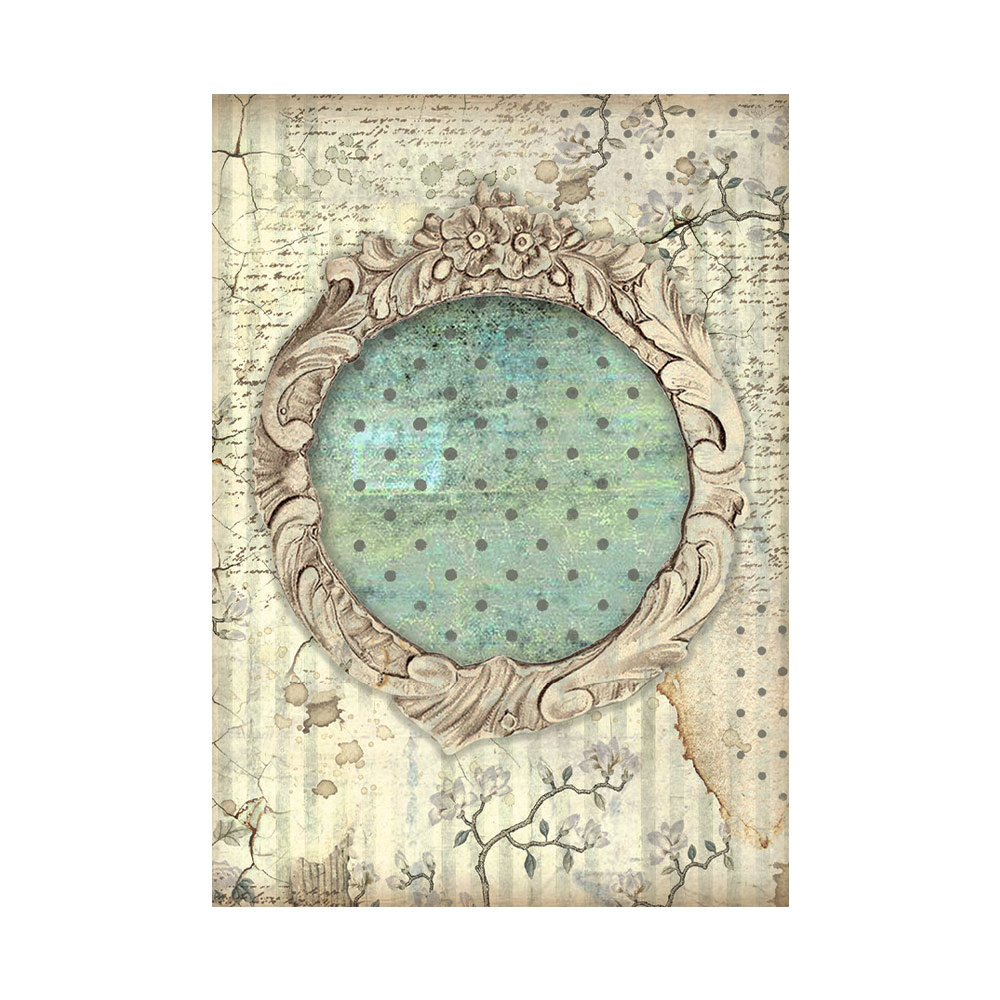 Stamperia Selection 8 Rice paper A6 backgrounds - Alice Forever