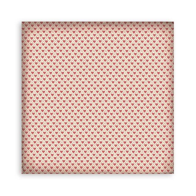 Stamperia Pack 4 sheets fabric cm 30x30 - Alice Forever