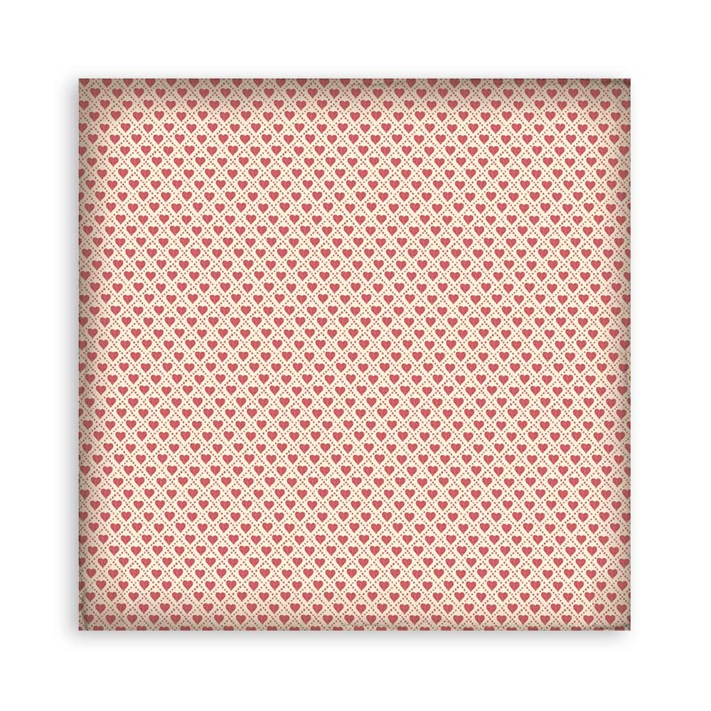 Stamperia Pack 4 sheets fabric cm 30x30 - Alice Forever