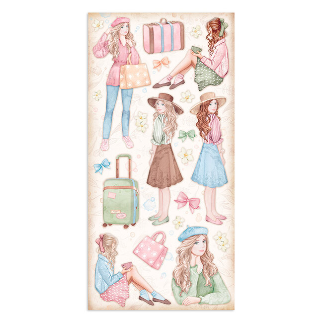 Stamperia Collectables 10 sheets 15x30,5 (6”x12”) - Create Happiness Oh lá lá