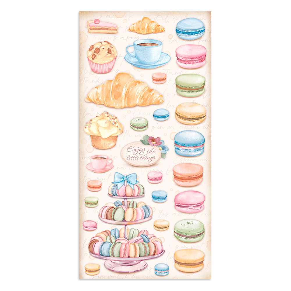 Stamperia Collectables 10 sheets 15x30,5 (6”x12”) - Create Happiness Oh lá lá