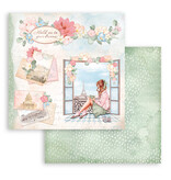 Stamperia Scrapbooking Small Pad 10 sheets cm 20,3X20,3 (8"X8") - Create Happiness Oh lá lá