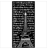 Stamperia Thick stencil cm 12X25 - Create Happiness Oh lá lá Tour Eiffel