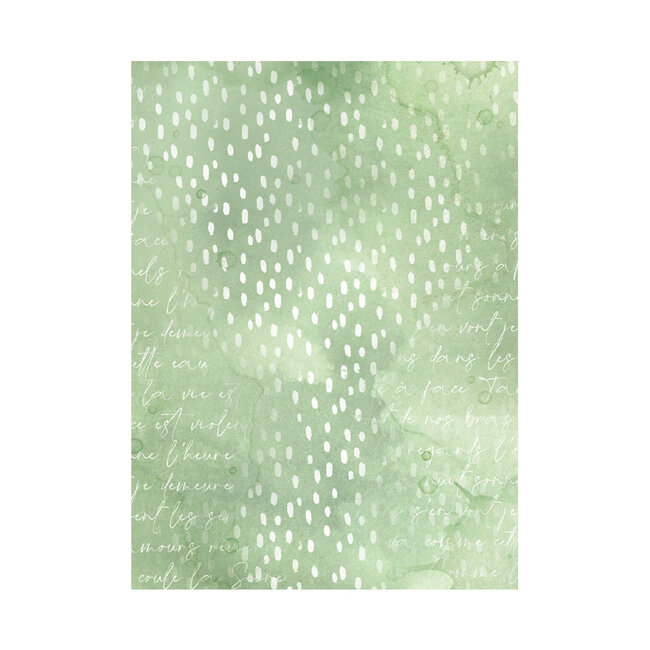 Stamperia Selection 8 Rice paper A6 backgrounds - Create Happiness Oh lá lá