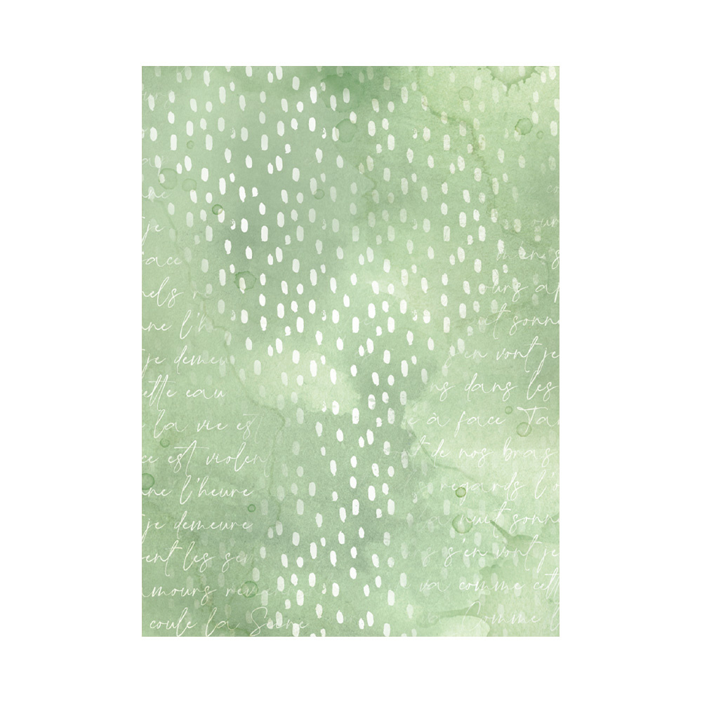 Stamperia Selection 8 Rice paper A6 backgrounds - Create Happiness Oh lá lá