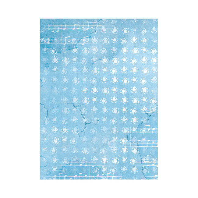 Stamperia Selection 8 Rice paper A6 backgrounds - Create Happiness Oh lá lá