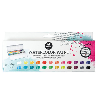 Studio Light SL Watercolor paint 24 colors Essentials +ABM nr.02