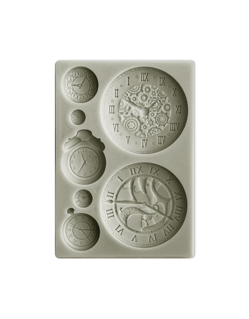 Stamperia Silicon mold A6 - Around the world clocks