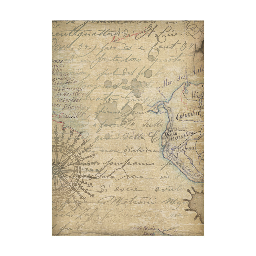 Stamperia Selection 8 Rice paper A6 backgrounds - Around the world