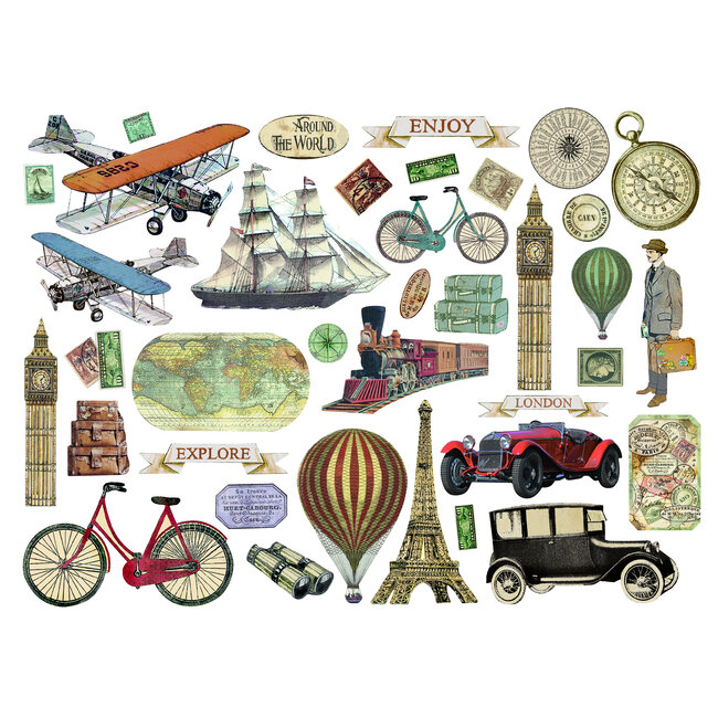 Stamperia Die cuts assorted - Around the world