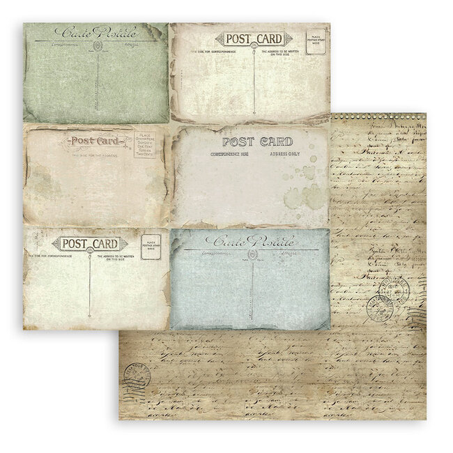 Stamperia Papierblok 30,5x30,5 cm - 10 vellen - Around the world