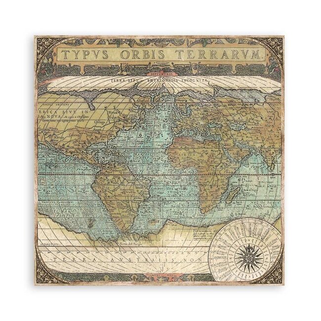 Stamperia Scrapbooking Pad 10 sheets cm 30,5x30,5 (12"x12") - Around the world