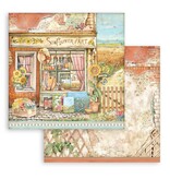 Stamperia Scrapbooking Small Pad 10 sheets cm 20,3X20,3 (8"X8") - Sunflower Art