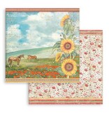 Stamperia Scrapbooking Pad 10 sheets cm 30,5x30,5 (12"x12") - Sunflower Art
