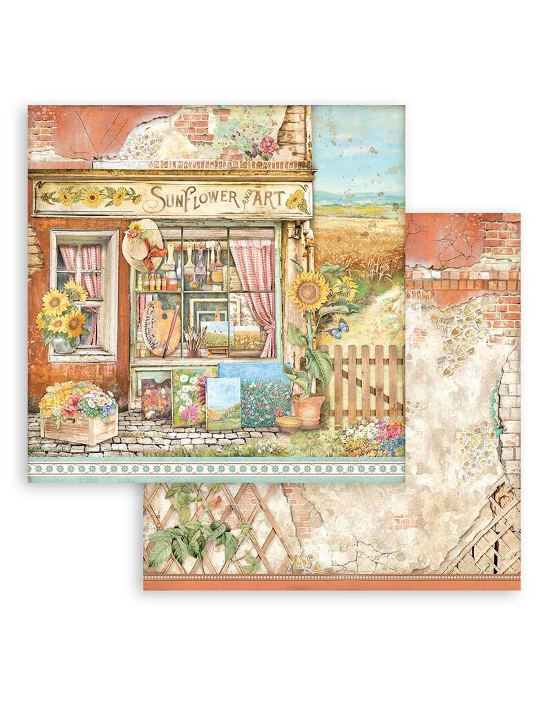 Stamperia Scrapbooking Double face sheet - Sunflower Art shop