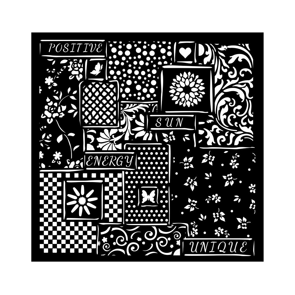 Stamperia Thick stencil cm 18x18 - Sunflower Art patchwork