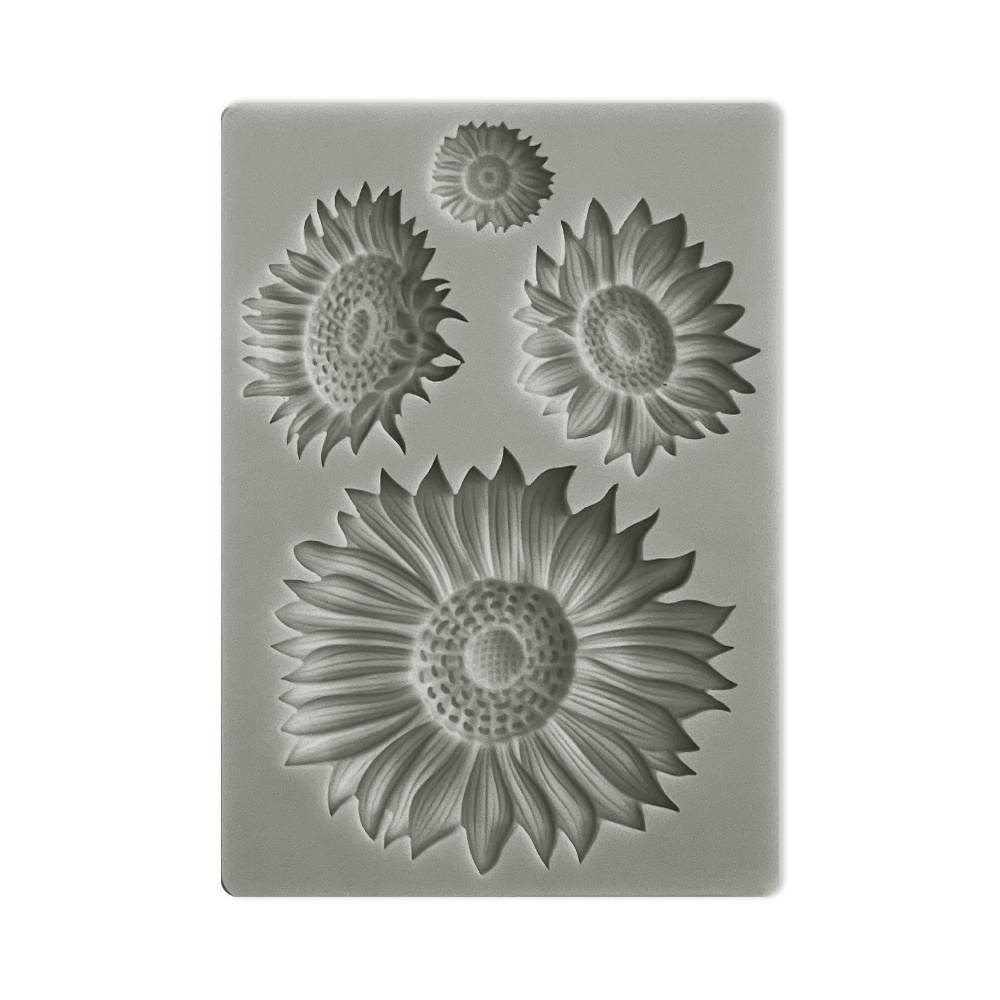 Stamperia Silicon mold A6 - Sunflower Art sunflowers