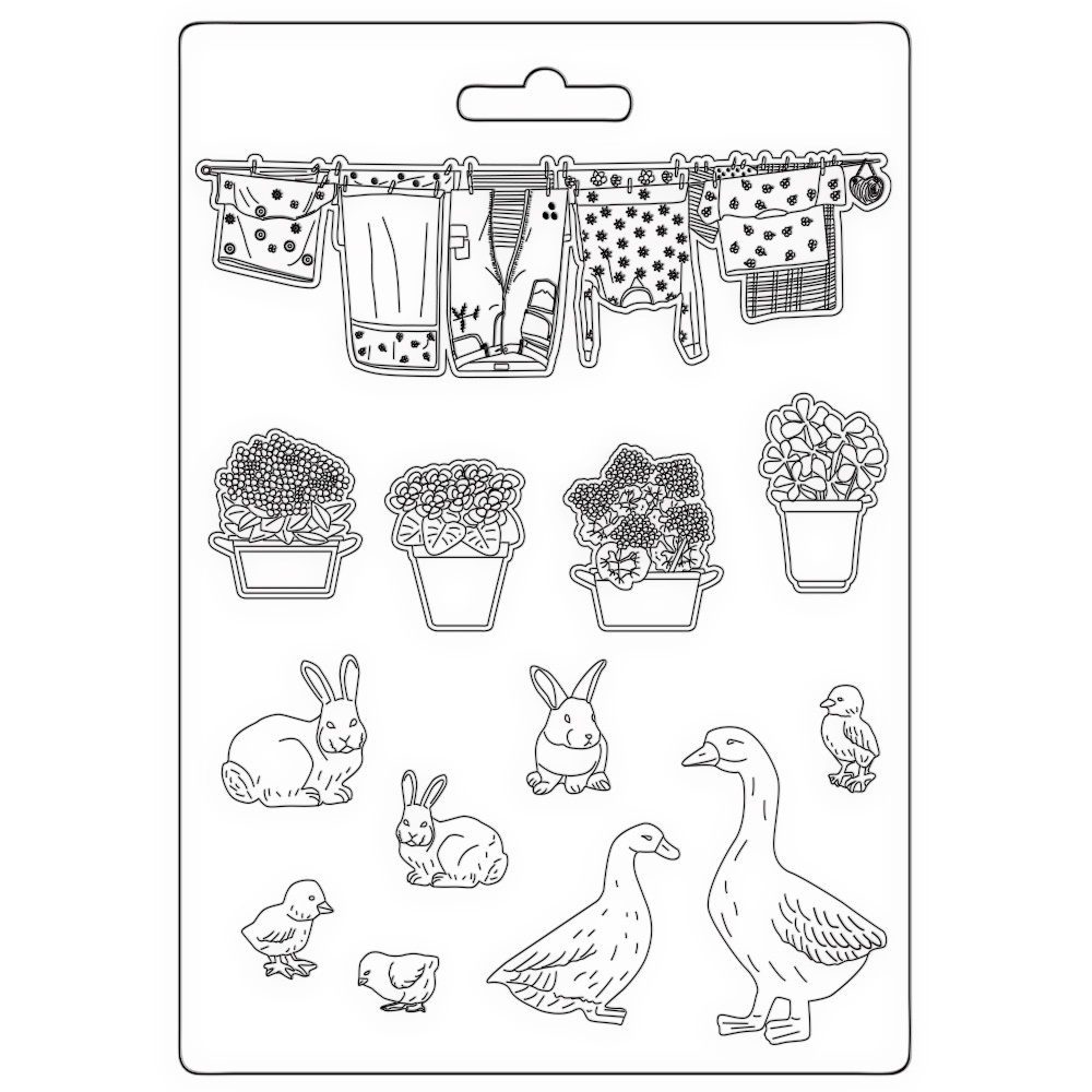 Stamperia Soft Mould A5 - Sunflower Art farm