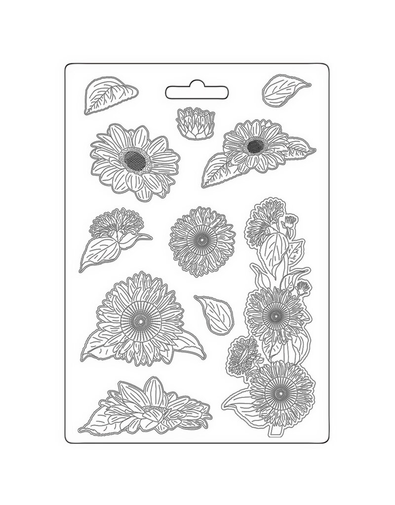 Stamperia Soft Mould A4 - Sunflower Art