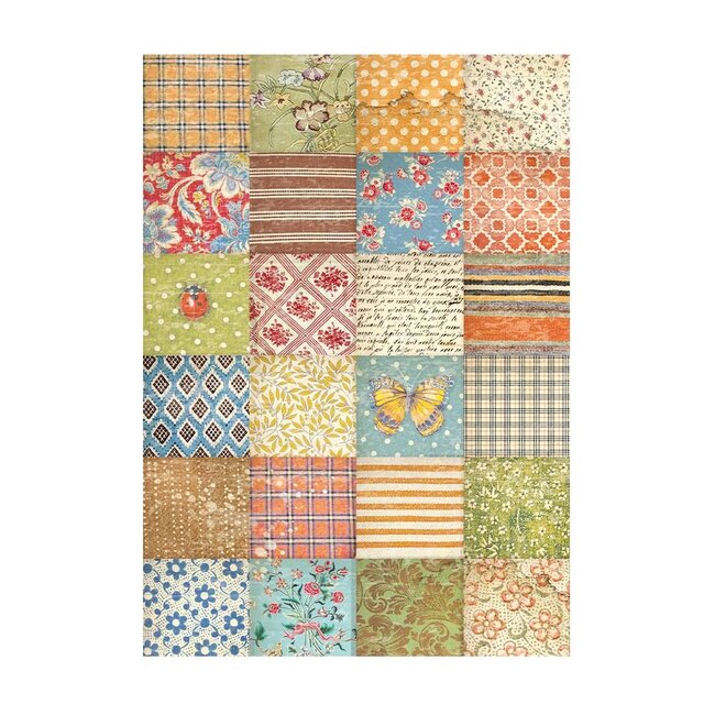 Stamperia Selection 8 Rice paper A6 backgrounds - Sunflower Art