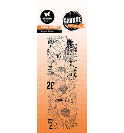 Studio Light Poppy flower Grunge collection nr.443