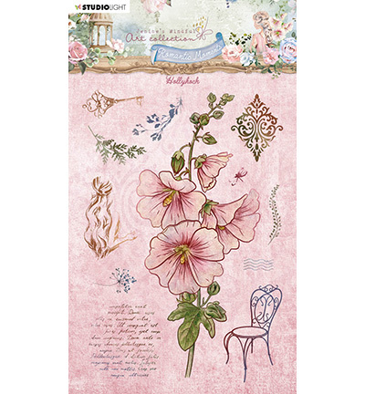 Studio Light JMA Clear Stamp Hollyhock Romantic Moments nr.483