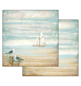 Stamperia Scrapbooking Double face sheet - Sea land seagulls