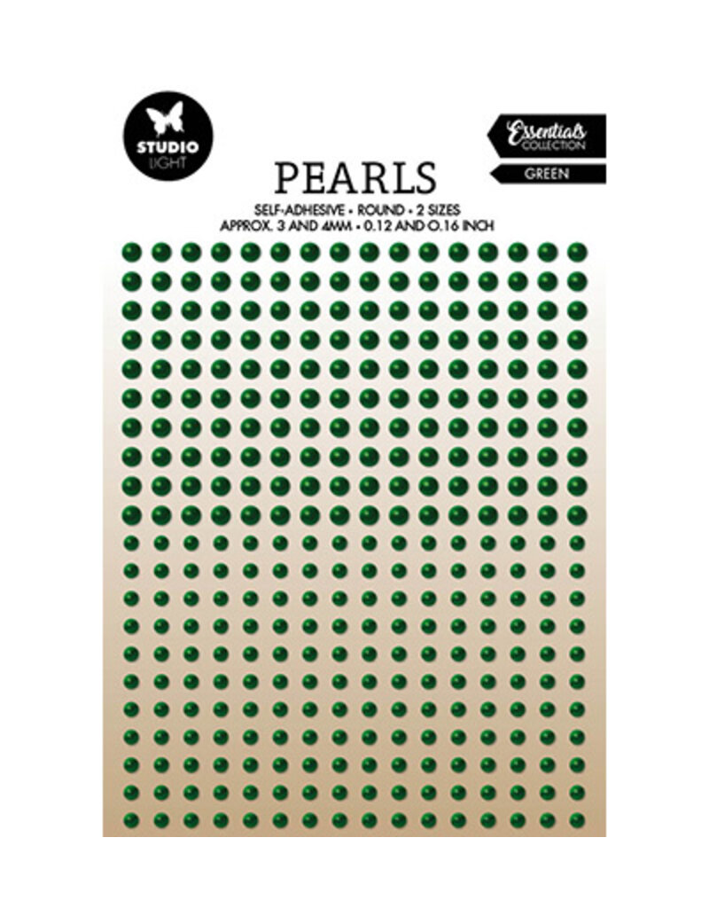 Studio Light SL Self-adhesive Pearls Green pearls Essentials nr.23