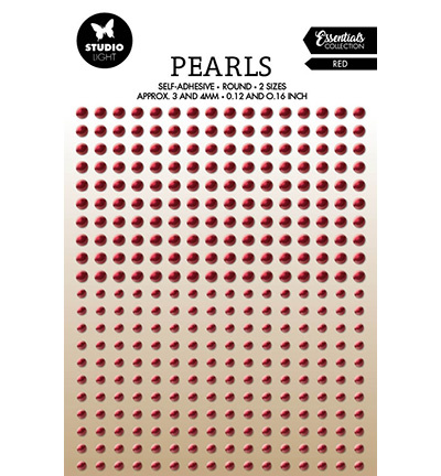 Studio Light SL Self-adhesive Pearls Red pearls Essentials nr.24