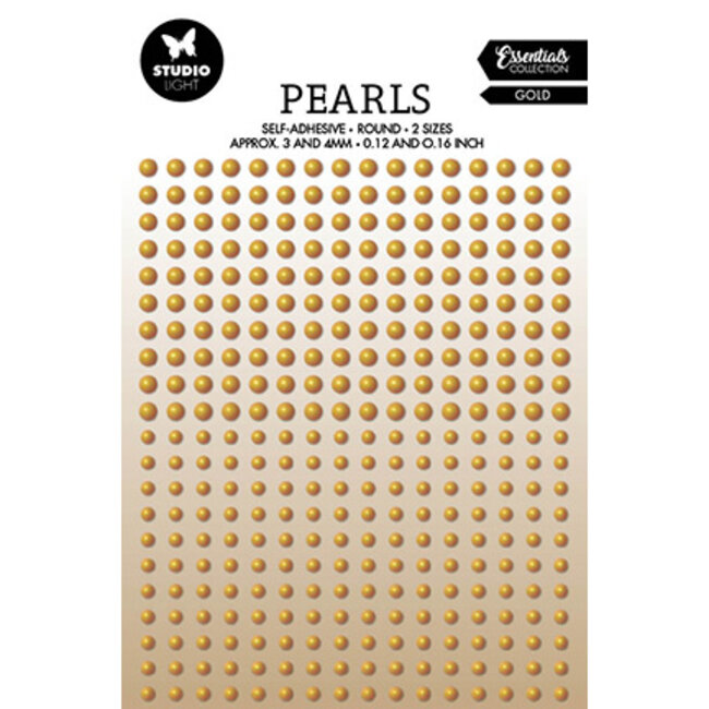Studio Light SL Self-adhesive Pearls Gold pearls Essentials nr.25