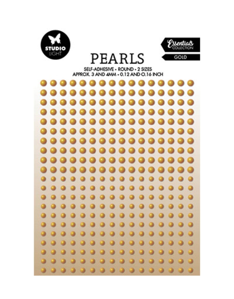 Studio Light SL Self-adhesive Pearls Gold pearls Essentials nr.25