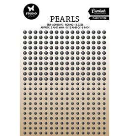 Studio Light SL Self-adhesive Pearls Dark silver pearls Essentials nr.29