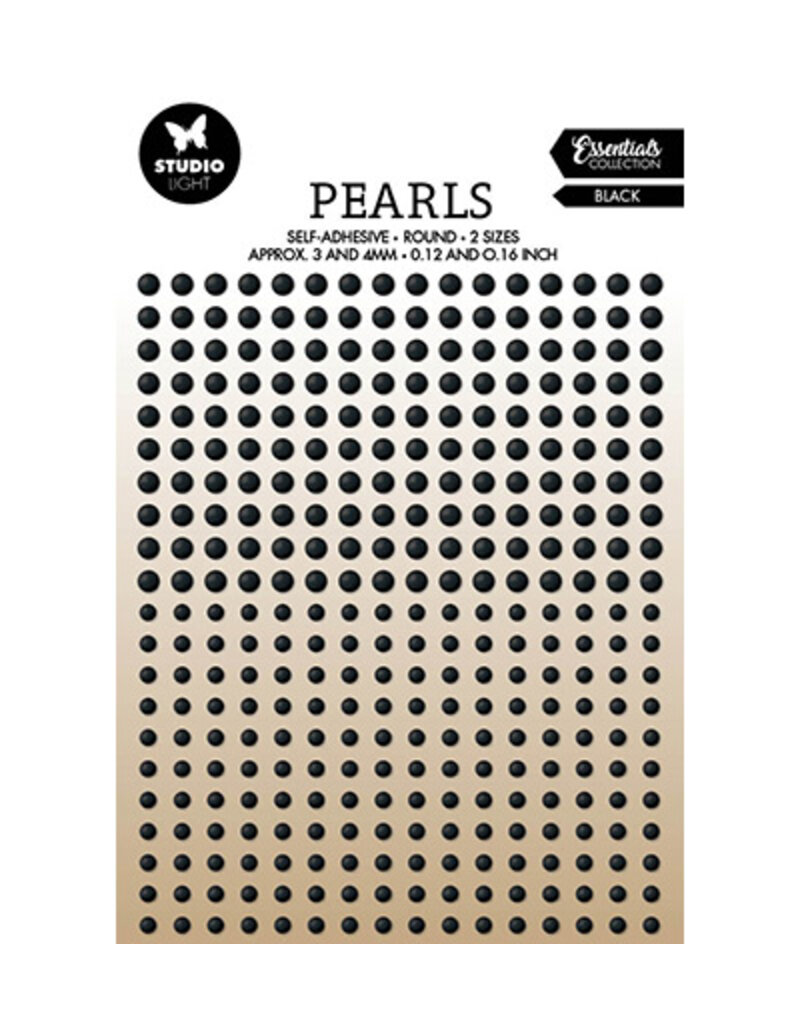 Studio Light SL Self-adhesive Pearls Black pearls Essentials nr.30