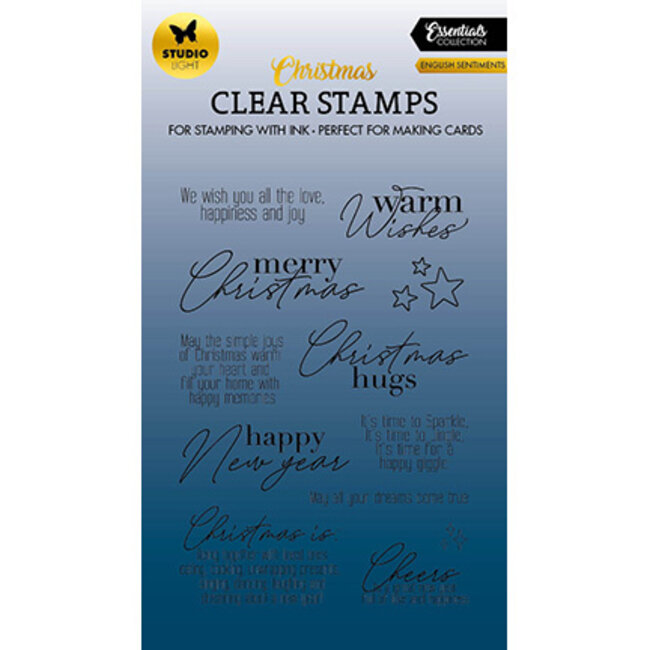 Studio Light SL Clear Stamp English sentiments Essentials nr.476