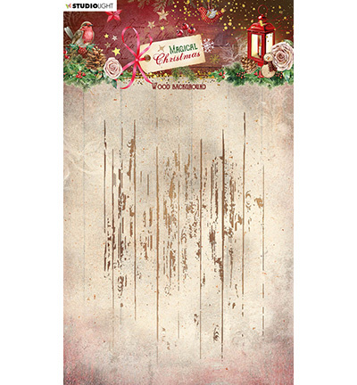 Studio Light SL Clear Stamp Wood background Magical Christmas nr.502