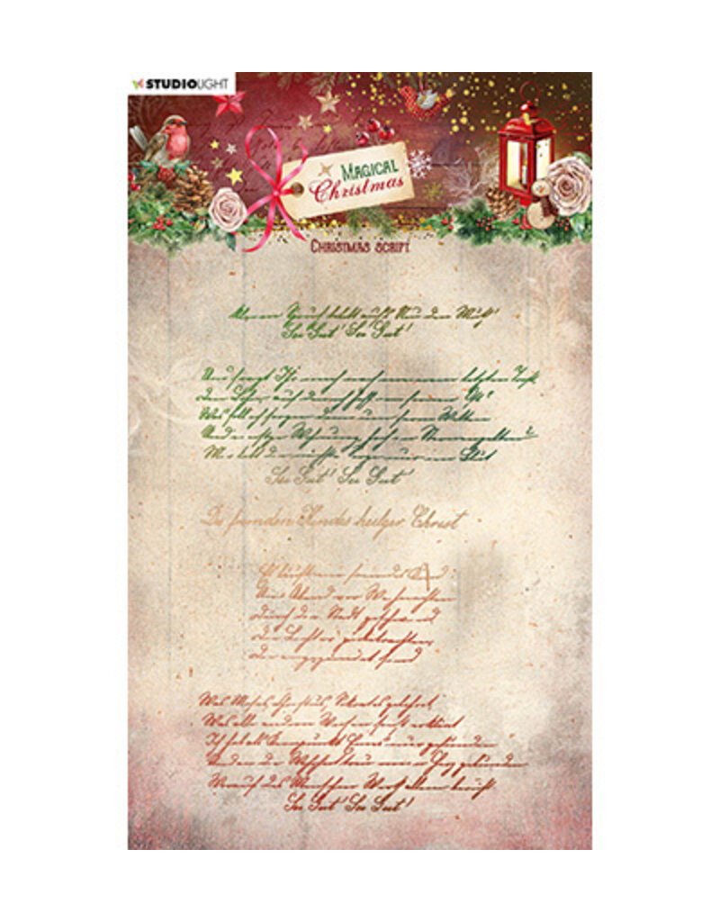 Studio Light SL Clear Stamp Christmas script Magical Christmas nr.501