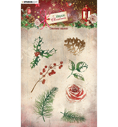 Studio Light SL Clear Stamp Christmas greenery Magical Christmas nr.500