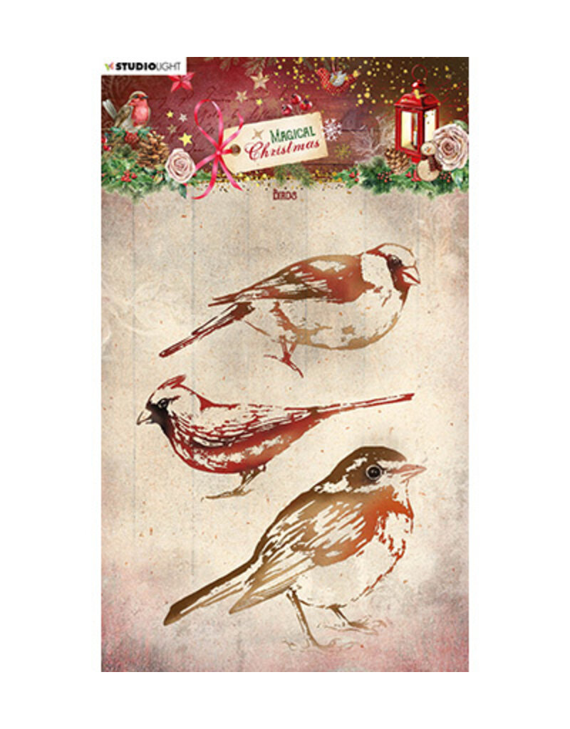 Studio Light SL Clear Stamp Birds Magical Christmas nr.499