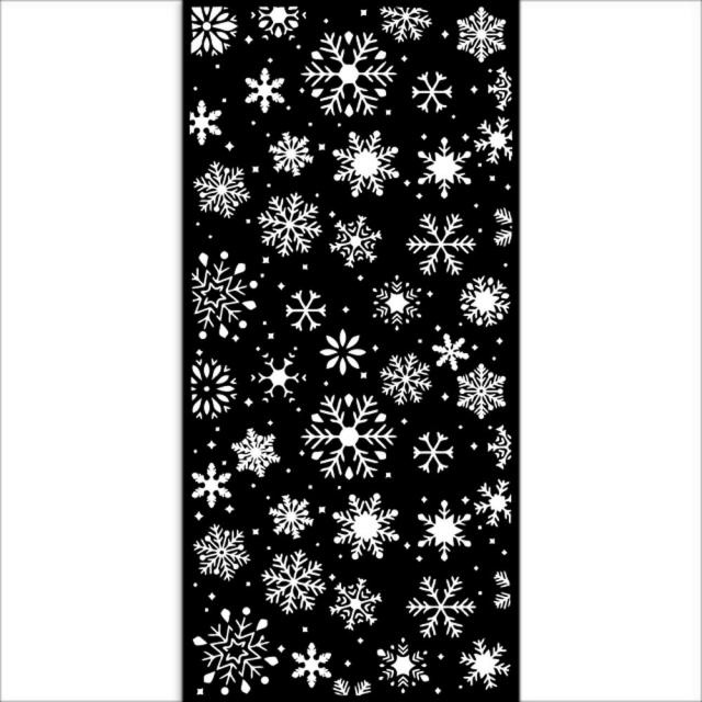 Stamperia Thick stencil cm 12X25 - Snowflakes