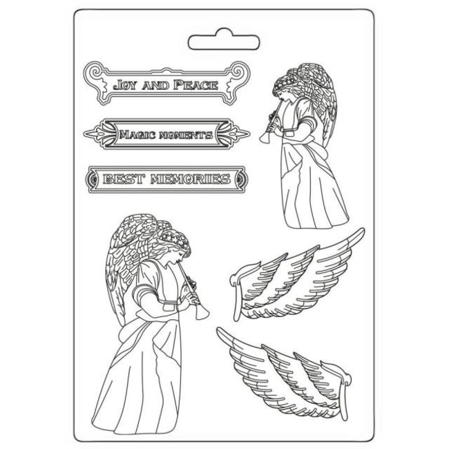 Stamperia Soft Mould A5 - Angel and wings