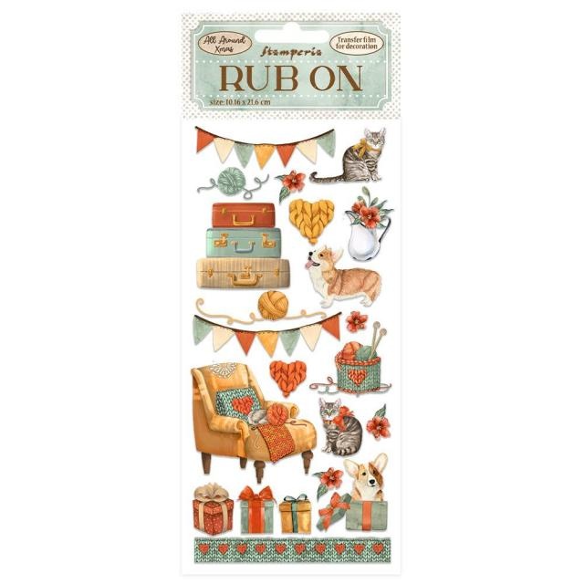 Stamperia Rub-on cm 10,16x21,6 - All Around Christmas suitcases