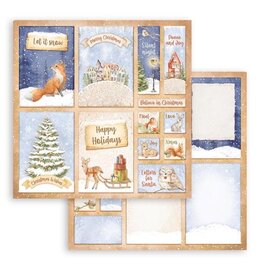 Stamperia Scrapbooking Double face sheet - Winter Valley 6 cards