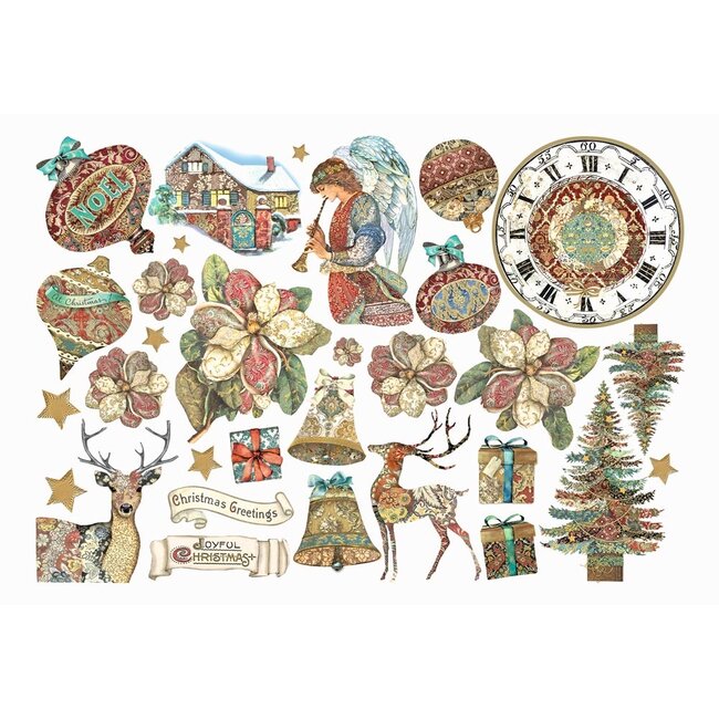 Stamperia  Ephemera  - Christmas Greetings